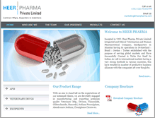 Tablet Screenshot of heerpharma.com